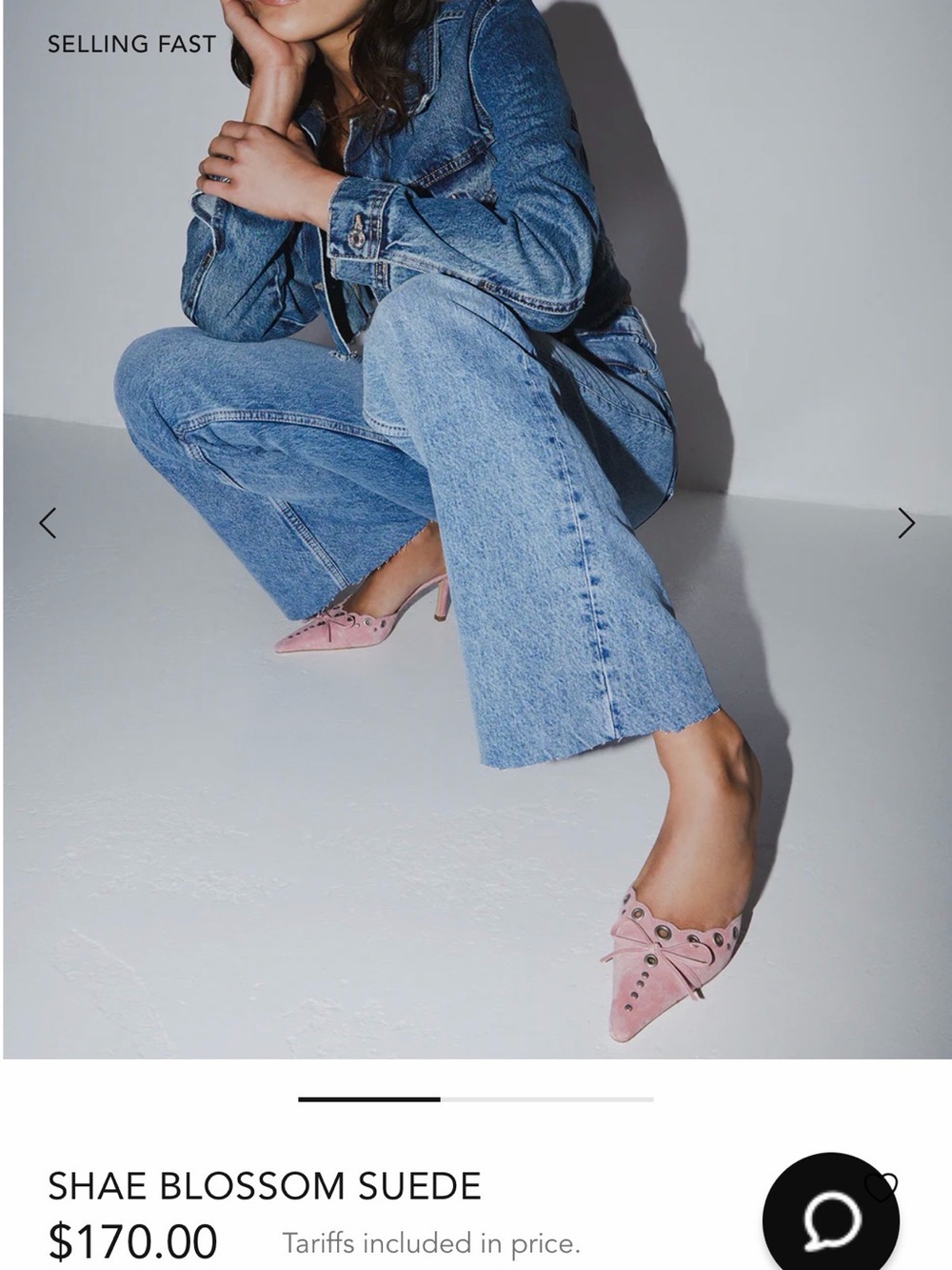 Tony Bianco Shae Blossom Suede Mules